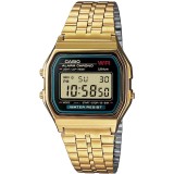 Cumpara ieftin Ceas Casio A159WGEA-1 Vintage Iconic Unisex, Digital, Curea Inox, Rezistent Apa