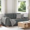Gossi canapea lovesea gri inchis 140 cm tesatura