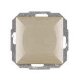 Intrerupator cap scara simplu Abex Perla WP-5P SA, incastrat, satin