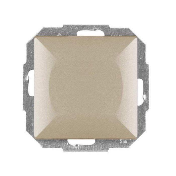 Intrerupator cap scara simplu Abex Perla WP-5P SA, incastrat, satin