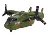 Hidroavion Militar Jucarie cu Lumini si Muzica, Scara 1:72, Frictiune, Verde, PITT, Baieti, 3ani+