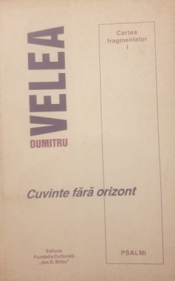 Dumitru Velea - Cuvinte fara orizont foto