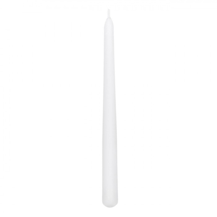 Lum&acirc;nare Decorativă Sfeșnic, Parafină, Culoare Albă, 2.5x25cm