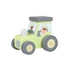 Tractor Lemn Orange Tree Toys, Verde, Jucarie baieti/fete +1 an, Vehicul Agricol Impins
