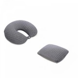 Pern&Auml; de c&Auml;l&Auml;torie 2&Atilde;&reg;n1, design versatil cu particule de spum&Auml; cu memorie, confort ergonomic, gri