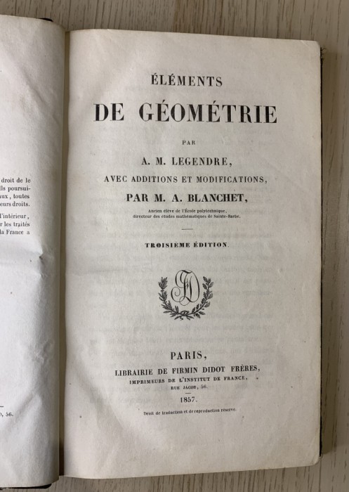 Elements de geometrie (1857)
