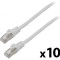 Patch cord F/UTP 6 litat CCA PVC gri 1,5m 26AWG Fire: 8 - Patch cord F/UTP gri 1,5m 26AWG Fire: 8
