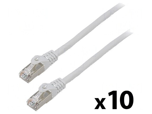 Patch cord F/UTP 6 litat CCA PVC gri 1,5m 26AWG Fire: 8 - Patch cord F/UTP gri 1,5m 26AWG Fire: 8
