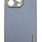 Husa compatibila cu iPhone 14, Piele ecologica, Full protection, Albastru