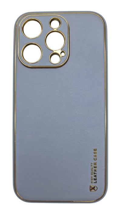 Husa compatibila cu iPhone 14, Piele ecologica, Full protection, Albastru