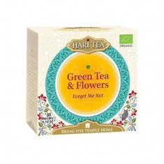 Ceai verde si flori bio Forget me not, 10 plicuri, Hari Tea