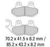Cumpara ieftin Set placute frana Ferodo FDB2190EF - Peugeot Tweet - LXR - SYM Allo - Fiddle - Jet - Jet4 - Jungle - Mask - Orbit - Red Devil - Symphony