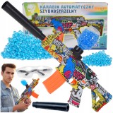 Pușcă cu bile de gel 7-8 mm automată, 7,4V USB, 1000 bile incluse, 56x31x6 cm