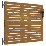 Cumpara ieftin Poarta de gradina 85x100 cm, otel Corten, design patrat