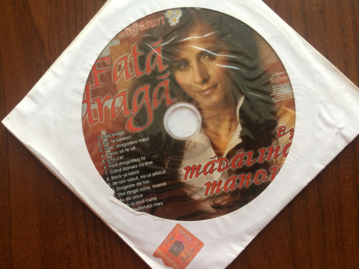 madalina manole fata draga cd disc compilatie selectii muzica usoara slagare VG+