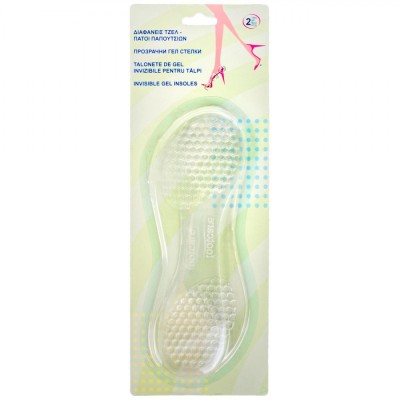 Set Talonete Gel, Invisible Gel Insoles, Reutilizabile, Confortabile, Transparent, 2 Bucăți, One Size foto