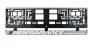 Set 2 bucati, suport numar inmatriculare argintiu BMW Performance, Autohelix MSA