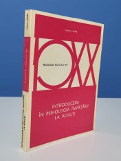 Introducere in psihologia invatarii la adulti - Hans Lowe