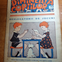 revista pentru copii - dimineata copiilor - 4 mai 1938