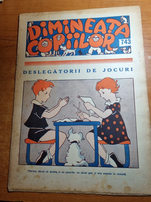 revista pentru copii - dimineata copiilor - 4 mai 1938