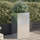 Cumpara ieftin Jardinieră, argintiu, 42x38x75 cm, oțel inoxidabil