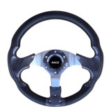 Volan Sport Universal Negru, Diametru 33cm, Design Modern, Accesorii Montaj Incluse