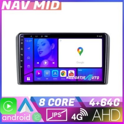 Navigatie Audi A3 8P Octa Core KIT 049 EDOTEC-LITE Android Ecran 720P Octa Core 4 64 Carplay CarStore Technology foto