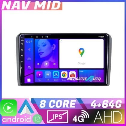 Navigatie Audi A3 8P Octa Core KIT 049 EDOTEC-LITE Android Ecran 720P Octa Core 4 64 Carplay CarStore Technology