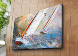 Cumpara ieftin Tablou decorativ pe panza Horizon, 237HRZ5247, 70 x 100 cm, Multicolor