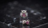 Cumpara ieftin Cercei din Argint 925 , zSweet Teddy Bear, , Ursuleti cu Inima din Zirconiu Roz, 1.46g