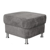 Cumpara ieftin Taburet textil gri Santiago 58x58x41 cm