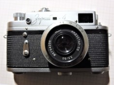Aparat Foto Zorki 4, Film, Vintage, Rusia, Functional