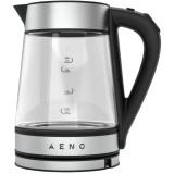 Fierbator de apa inteligent Aeno AEK0001S, 1.7L, Negru/Argintiu