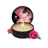 Mini lumanare de masaj si ambient SHUNGA, cu aroma de trandafir, 30 ml#