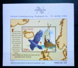 Islanda 2003 corăbi cu p&acirc;nze, păsări bloc neștampilat, Nestampilat