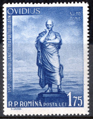 1957 LP440 serie 2000 de ani de la nasterea lui Ovidiu MNH foto