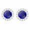 Cercei Borealy Argint 925 Blue Safir One Ocean 5 carate