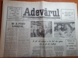 Ziarul adevarul 22 mai 1990-estimarile il dau pe ion iliescu castigator cu 84,6%