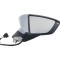 Oglinda exterioara Seat Leon (5f), 11.2012-, partea Dreapta, culoare sticla crom, sticla convexa, cu carcasa grunduita , cu incalzire, ajustare elect