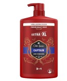 Gel de dus si sampon 3 in 1 Old Spice Captain pentru corp, par si fata, 1000 ml