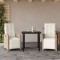 vidaXL Set bistro cu perne, 3 piese, bej, poliratan 3212577