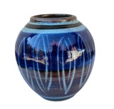 VAZĂ VINTAGE MARZI &amp; REMY DIN CERAMICĂ, LUCRATA SI DECORATA MANUAL
