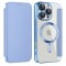 Husa MagSafe pentru Samsung Galaxy A17 5G, Techsuit, SmartMag Book, Bleu
