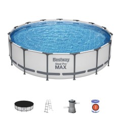 Piscina supraterana Bestway Steel Pro Max 457x107 cm cu filtru si scara