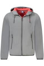 Norway Jacheta barbati cu gluga si logo, gri inchis, S