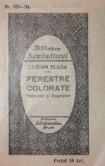 FERESTRE COLORATE - LUCIAN BLAGA foto