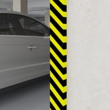 Cumpara ieftin Protectie Colturi PU, 6x2x101.5cm, Autoadeziva, Galben/Negru - Protectie Margini, Stalpi, Depozite, Parcari