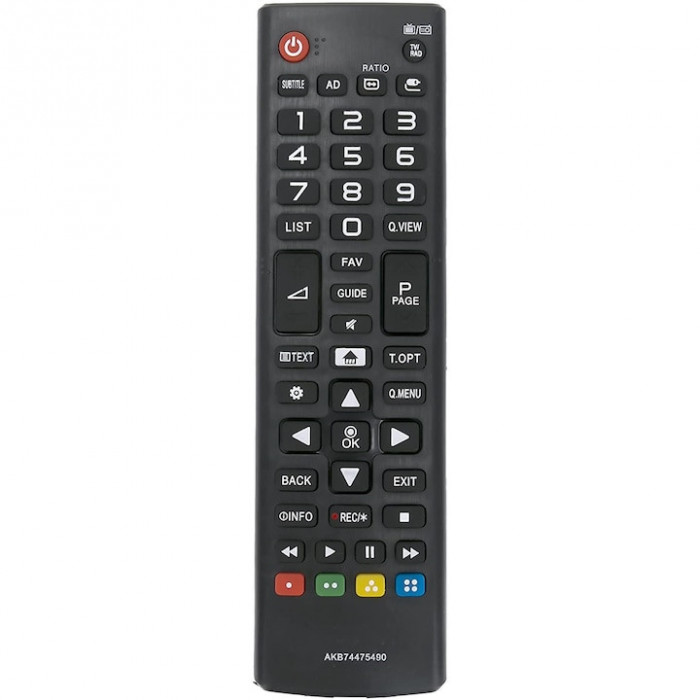 Telecomanda pentru Smart TV LG AKB74475490, Universal, x-remote, Negru