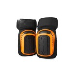 Set genunchiere de protectie cu gel, antiderapante, reglabile, negru portocaliu, set 2 bucati, Kraft