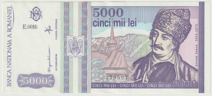 Romania, 5000 lei 1993_aUNC_ E.0016 - 270597